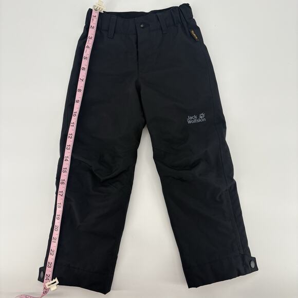 Jack Wolfskin Kids Ski Snowboard Winter Outdoor Trousers Pants Kids 3/4 Black - Picture 4 of 5